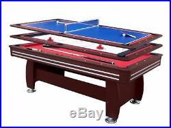 7ft table tennis pool snooker hockey table 3 in 1
