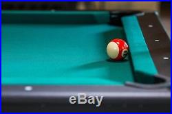 84 Pool Table Billiard Balls Cue Tennis Tabletop Ping Pong Paddles 2 in 1 Game