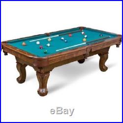 87-inch Brighton Billiard Pool Table Game Room Billiard Balls Cues Table Set