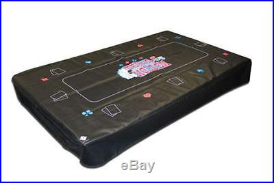 8A Black Hood Pool Table Cover Texas Hold'em From Pool to Poker 55x99