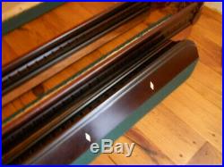 8' 1 thick Slate Pool Table with cue sticks, balls, rack in very good condition