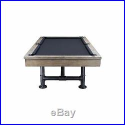 8' Bedford Slate Pool Table with Weathered Oak Finish Dining Top Included