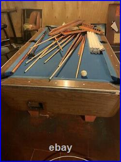 8' Billiard Pool Table 1963. All accessories included