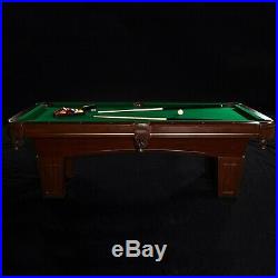 8' Billiard Table Family Game Room Pool Table with Balls Cues Rack