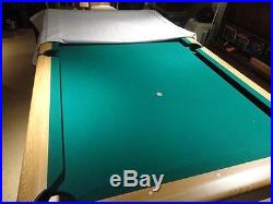 8' Complete Pool Table, cues, balls, rack, cover EVERYTHING