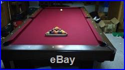 8 FT Tournament Style Pool Table. Great Shape