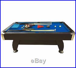 8' Feet Billiard Pool Table Snooker Full Set Accessories Game Vintage Blue 8FT