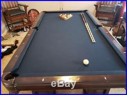 8 Foot American Heritage Billiard Pool Table Complete with Billiard Chairs