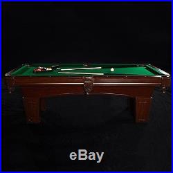 8-Foot Billiard Pool Table Set Game Room Furniture with 2 Cue Sticks and Balls Kit