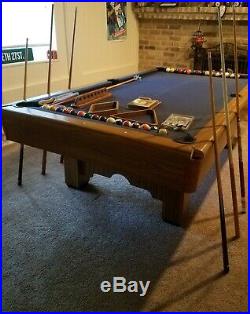 8 Foot Brunswick Slate Pool Table plus a TON of ACCESSORIES. Make an offer