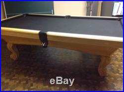 8' Foot Slate Pool Table / 3pc 1 Slate / Maple Hardwood EXCELLENT CONDITION