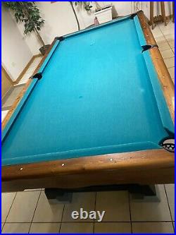8 Foot Solid Wood Slate top Pool Table