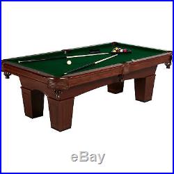 8 Ft Pool Table Billiard Accessories Balls Two Cue Sticks Triangle Rack Game