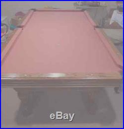8' Oak Olhausen pool table Excellent Amazing Price NO reserve + Accessories