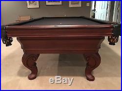 8' Olhausen Pool Table with Black Felt Rarely used