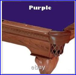 8' Purple Classic Billiard Pool Table Cloth Felt