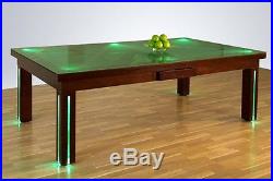 8' VISION CONVERTIBLE POOL BILLIARD TABLE dining / office fusion NEW YORK