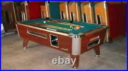 8' Valley Coin-op Pool Table Model Zd-6 New Black Cloth Also Avail In 6 1/2', 7