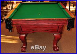 8' Victorian Style Slate Pool Table