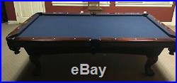 8 ft C. L, Bailey Co. (made in USA) Billiard Pool Table with accessories
