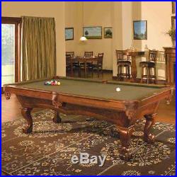 8ft Brunswick Danbury Pool Table with Chestnut Finish Delivered & Installed