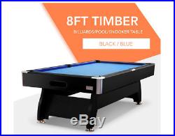 8ft Modern Design Blue Pool Table Snooker Billiards Table Full Accessory Kit