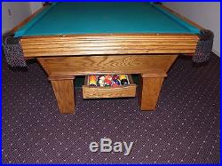 8ft. Olhausen The Best in Billiards Slate Pool Table Accu-Fast many extras