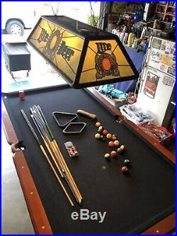 8x5 Camelot pool table With Pool Light. Used but in great condition