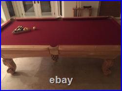 $949 Pool Table (100 X 55 X 32) + 3 cues, stand, balls, rack