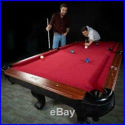 96 Pool Table Billiard Billiards WithAccessories Game Room Man Cave Black/Red