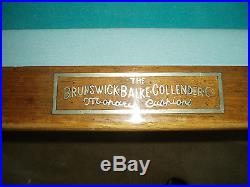 9' Antique Brunswick Billiards Medalist Pool Table