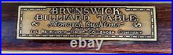 9' Brunswick-Balke-Collender Co. Arcade 4 Legs 1915-1920 Antique Pool Table