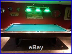 9' Brunswick Gold Crown IV Pool Table All Mahogony Body and Rails