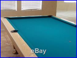 9' Diamond Professional Pool Table and Light Light Oak