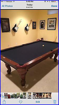 9 FT Brunswick Contender POOL TABLE And Accessories