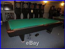 9 FT Brunswick Gold Crown POOL TABLE Ready for the man cave