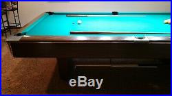 9' Pool Table with Bench, Light, Stick holder and more. AWESOME DEAL