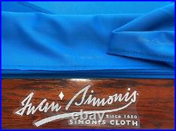 9 Simonis 860 TOURNAMENT BLUE Pool Table Felt Cloth