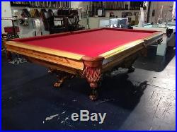 9' Victorian Goldenwest Pool Table / Billiard Table