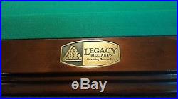 9 foot Legacy Slate pool table with Brunswick Centennial tournament Teflon cloth