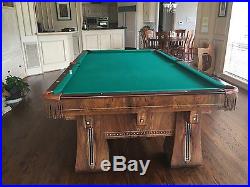 9 ft. Antique Brunswick Kling Pool Table