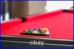 9ft Pre Cut Red Billiard Pool Table Felt Leisure Fabric Cloth