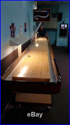 AMERICAN 22' REGULATION SHUFFLEBOARD WithSCOREBOARD, LIGHTS AND COIN OPERATED