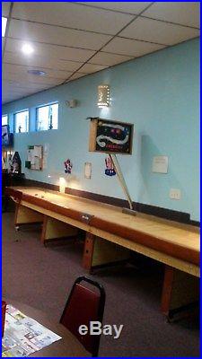 AMERICAN 22' REGULATION SHUFFLEBOARD WithSCOREBOARD, LIGHTS AND COIN OPERATED