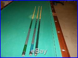 AMERICAN HERITAGE 8-foot Billiard / Pool Table in Chicagoland, Cues, Balls, 99 X 55