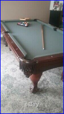 AMF Playmaster Pool Table slate, new felt, accessories included, cue sticks