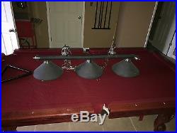 A. E. Schmidt 4by8 Billiards Table 3 piece slate with all accessories and light