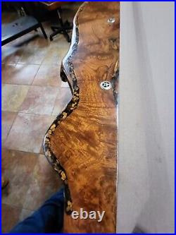 Absolutely Stunning 9' Burl Mesquite Pool Table Package