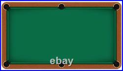 Accuplay 19 oz Pre Cut Pool Table Felt Billiard Cloth English Green for 8'