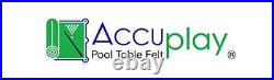 Accuplay 20 oz Pre Cut Pool Table Felt Billiard Cloth Black for 8' Table